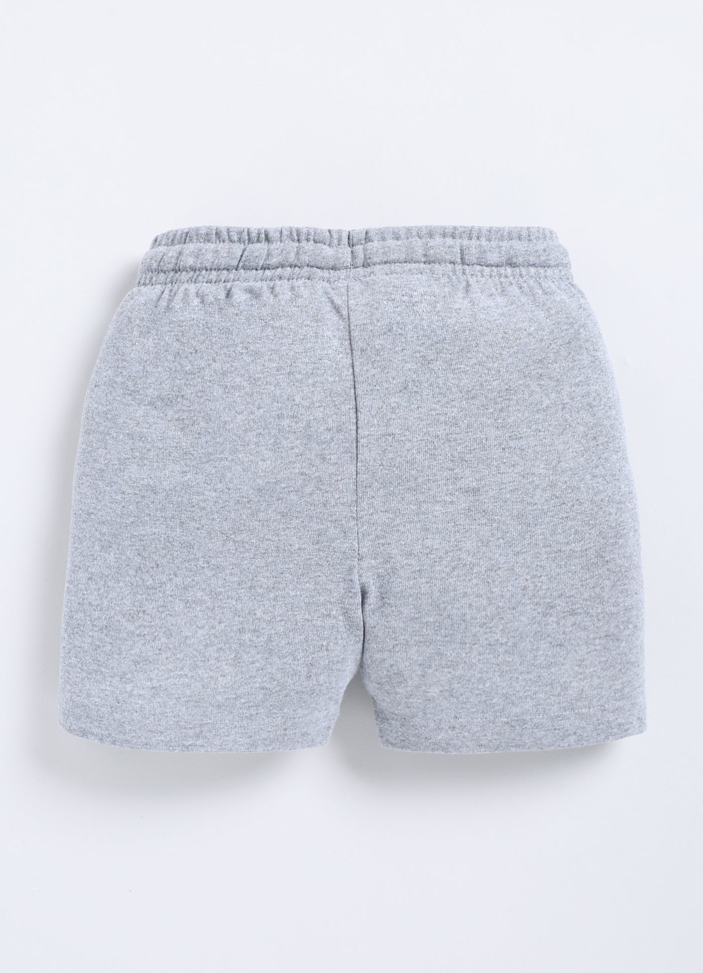 Grey Melange Shorts For Boys