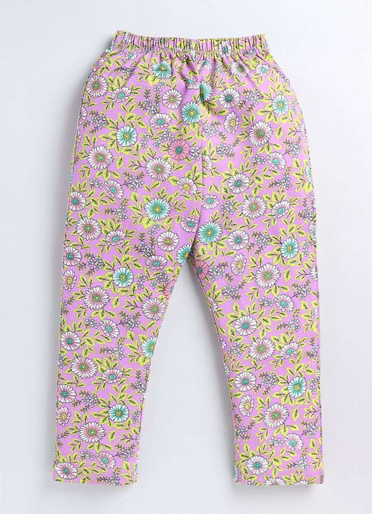 Lavender Cotton Pyjama Pants for Girls