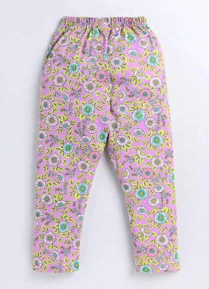 Lavender Cotton Pyjama Pants for Girls