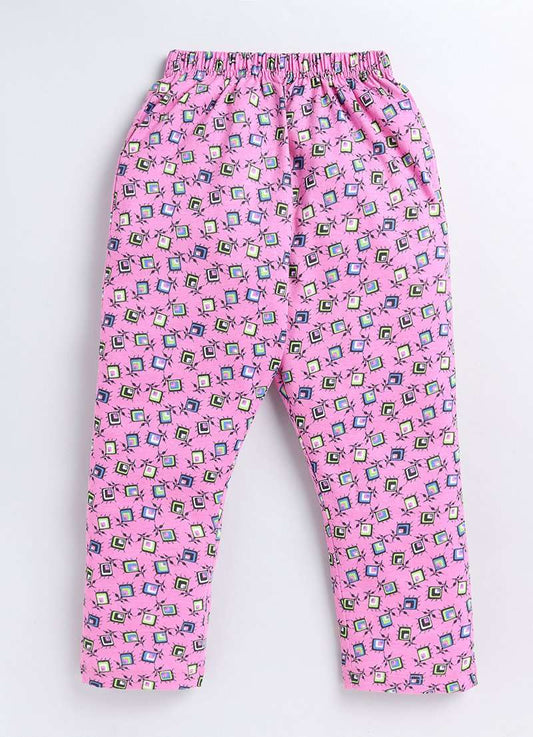 Picture Innovative Pink Cotton Pyjama Pants for Girls