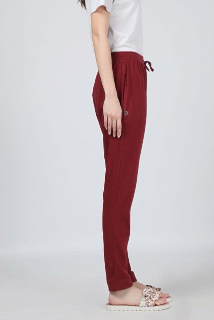 Women Rose Wine Yoga - Jogger Track Pant