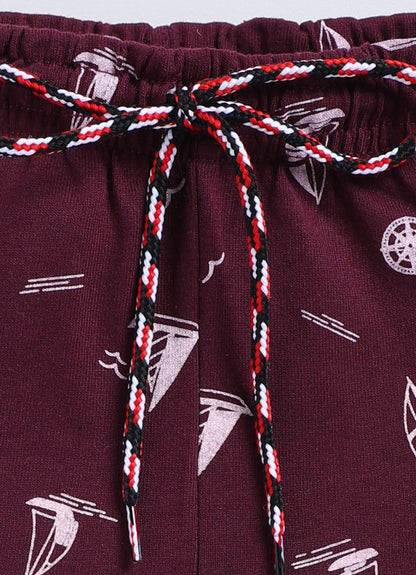 Maroon - Cotton Boys Shorts