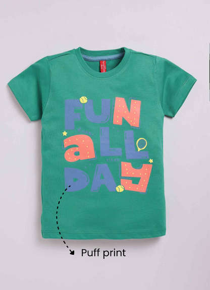 Fun all day cotton t-shirt for boys