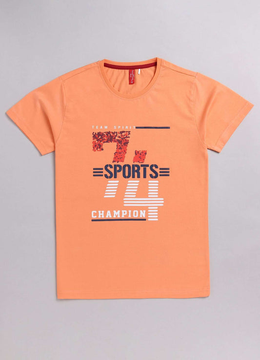 sports champion cotton t-shirt for boys