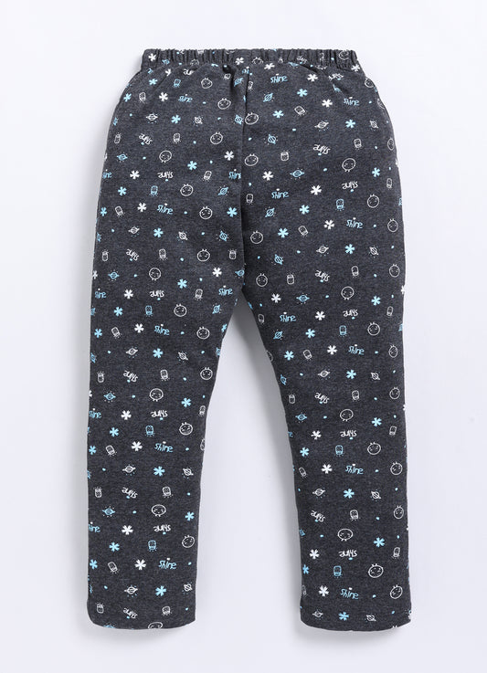 Grey Cotton Pyjama Pants for Girls