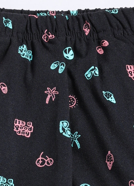 Black Cotton Pyjama Pants for Girls – Soft & Stylish Daily Wear