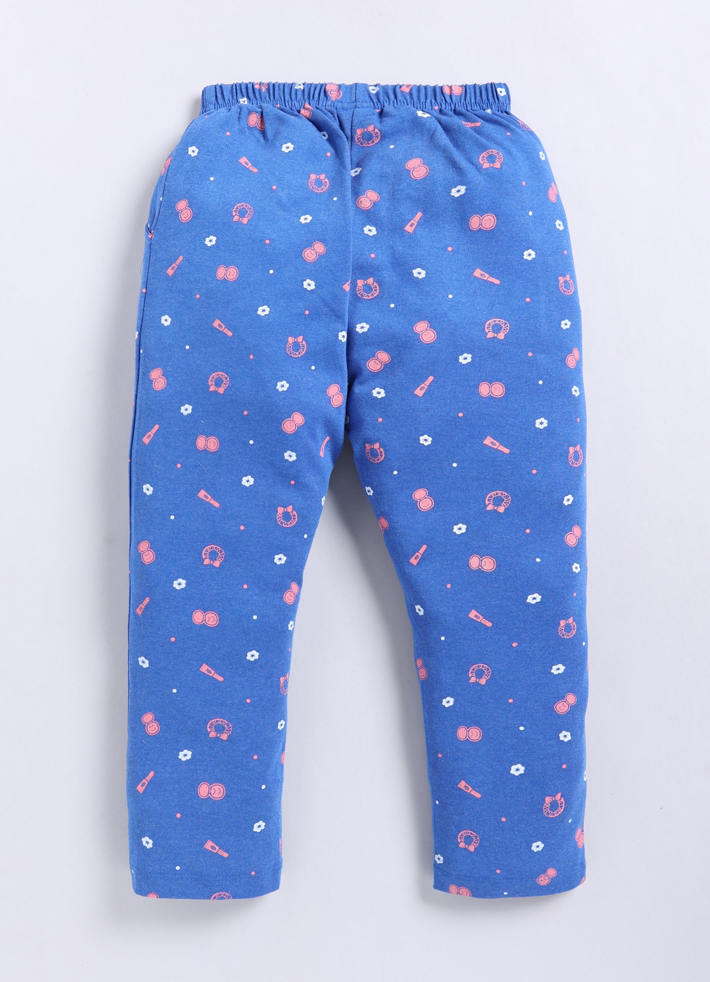 Blue Cotton Pyjama Pants for Girls