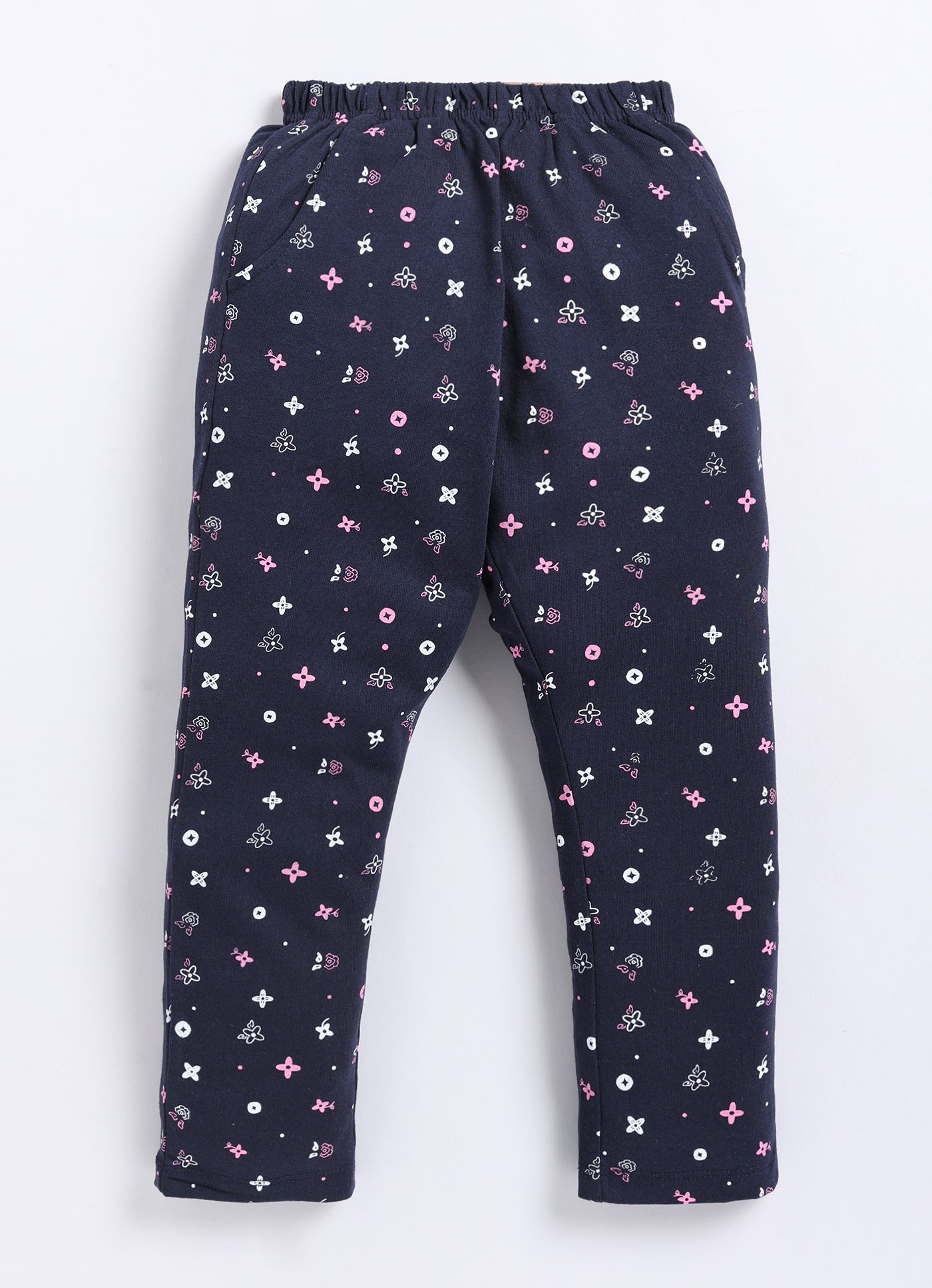 Navy Cotton Pyjama Pants for Girls