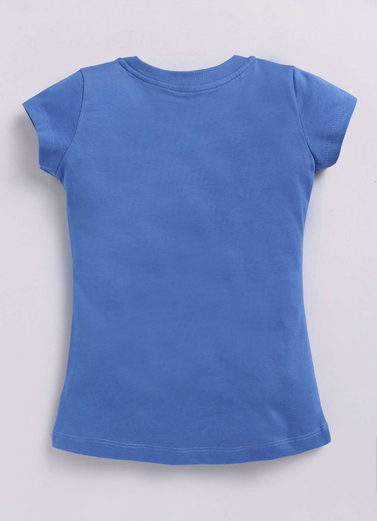 Good Days Ahead Printed Cotton T-Shirt for Girls