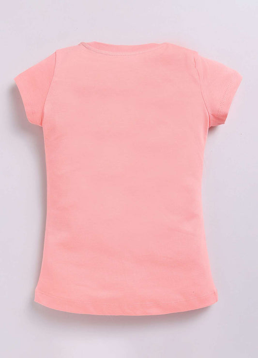 Good Days Ahead Printed Cotton T-Shirt for Girls