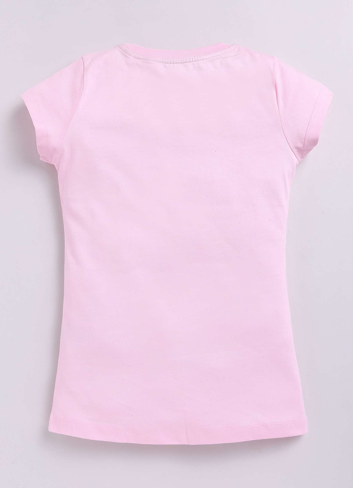 Lovely Day Text Print Cotton T-Shirt for Girls