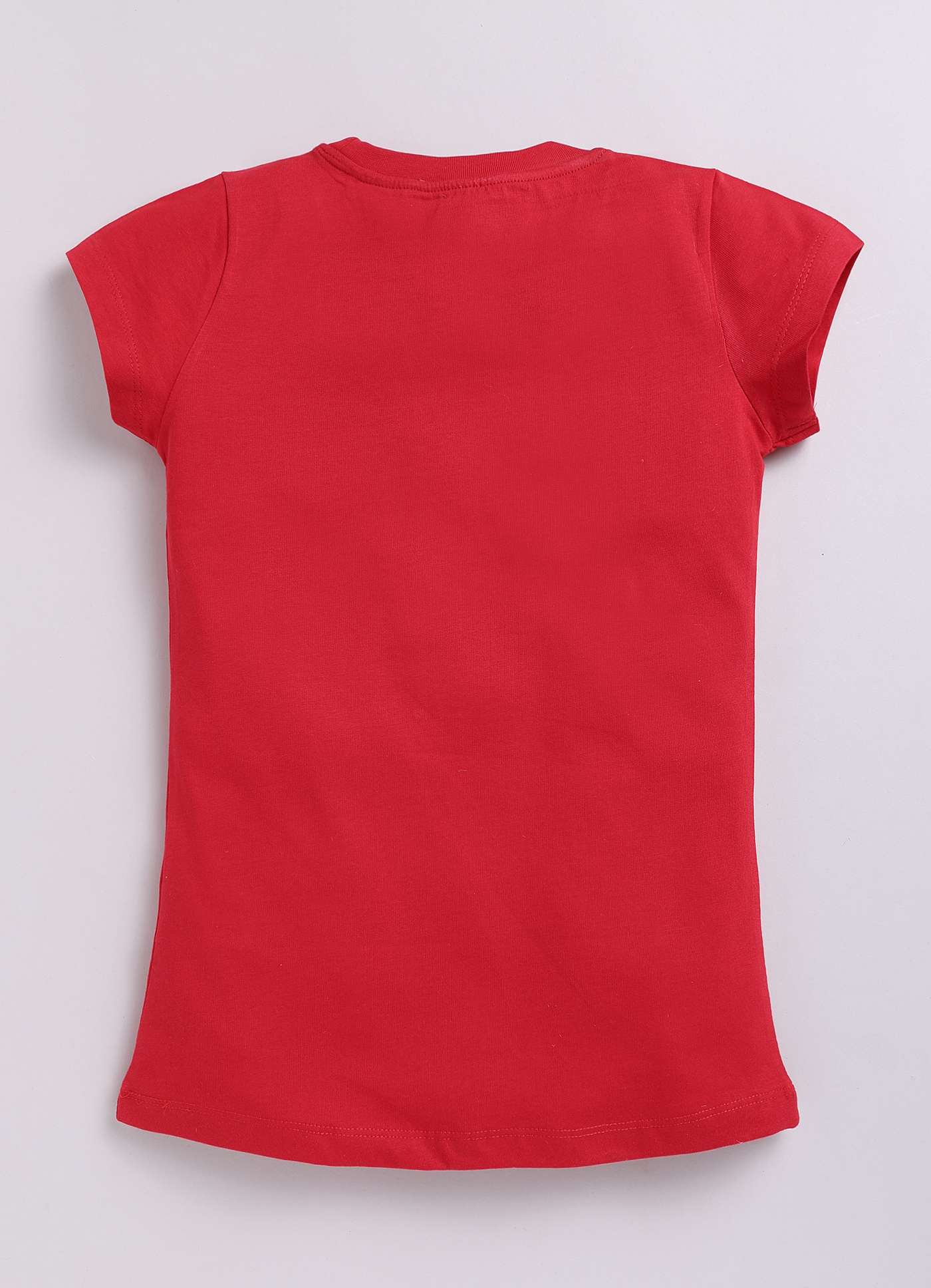 Lovely Day Text Print Cotton T-Shirt for Girls