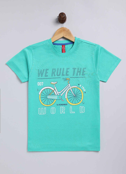 We rule the world cotton t-shirt for boys