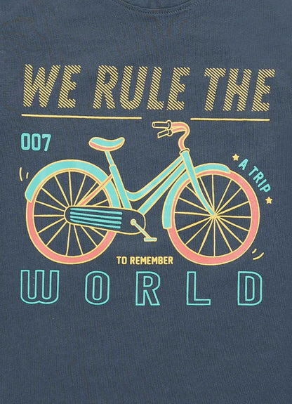 We rule the world cotton t-shirt for boys