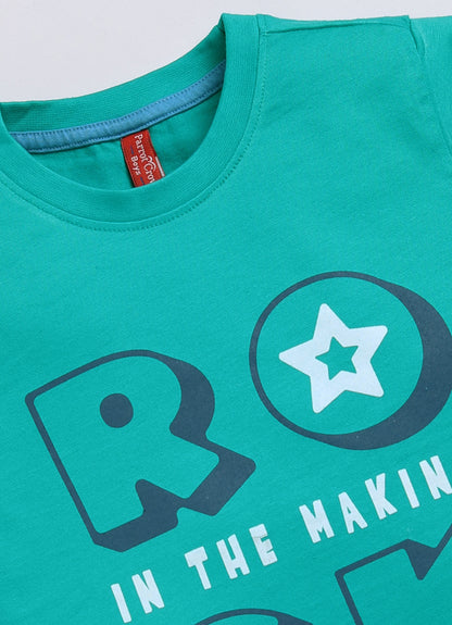 Rock in the making cotton t-shirt for boys