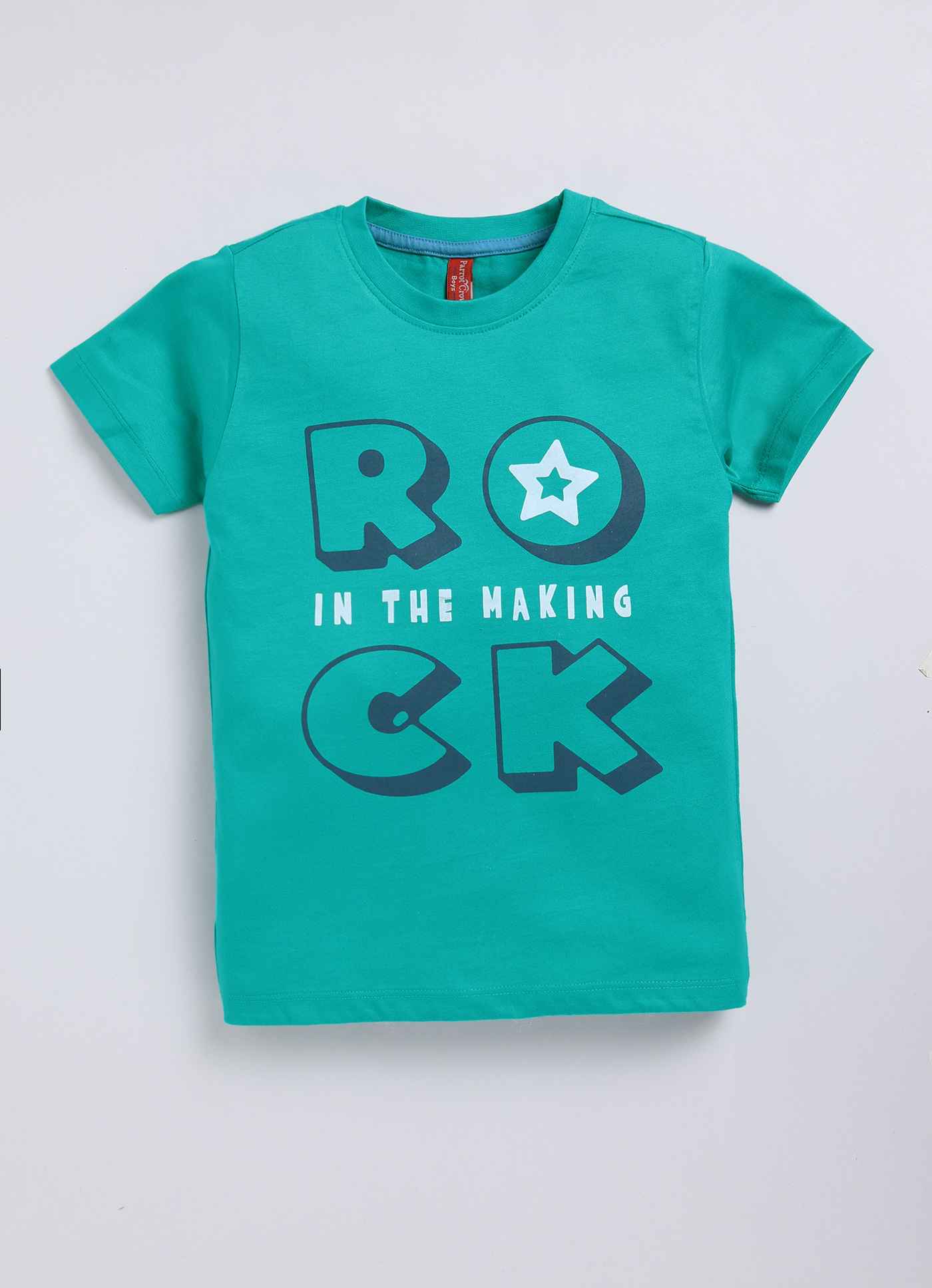 Rock in the making cotton t-shirt for boys