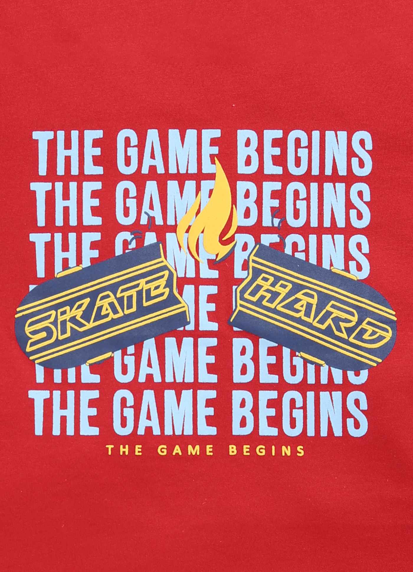 The game begins cotton t-shirt for boys