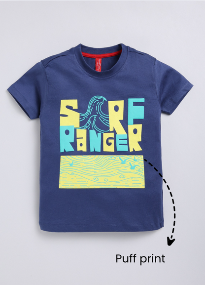 Sore Ranger Cotton Navy T-Shirt for Boys – Soft & Comfortable