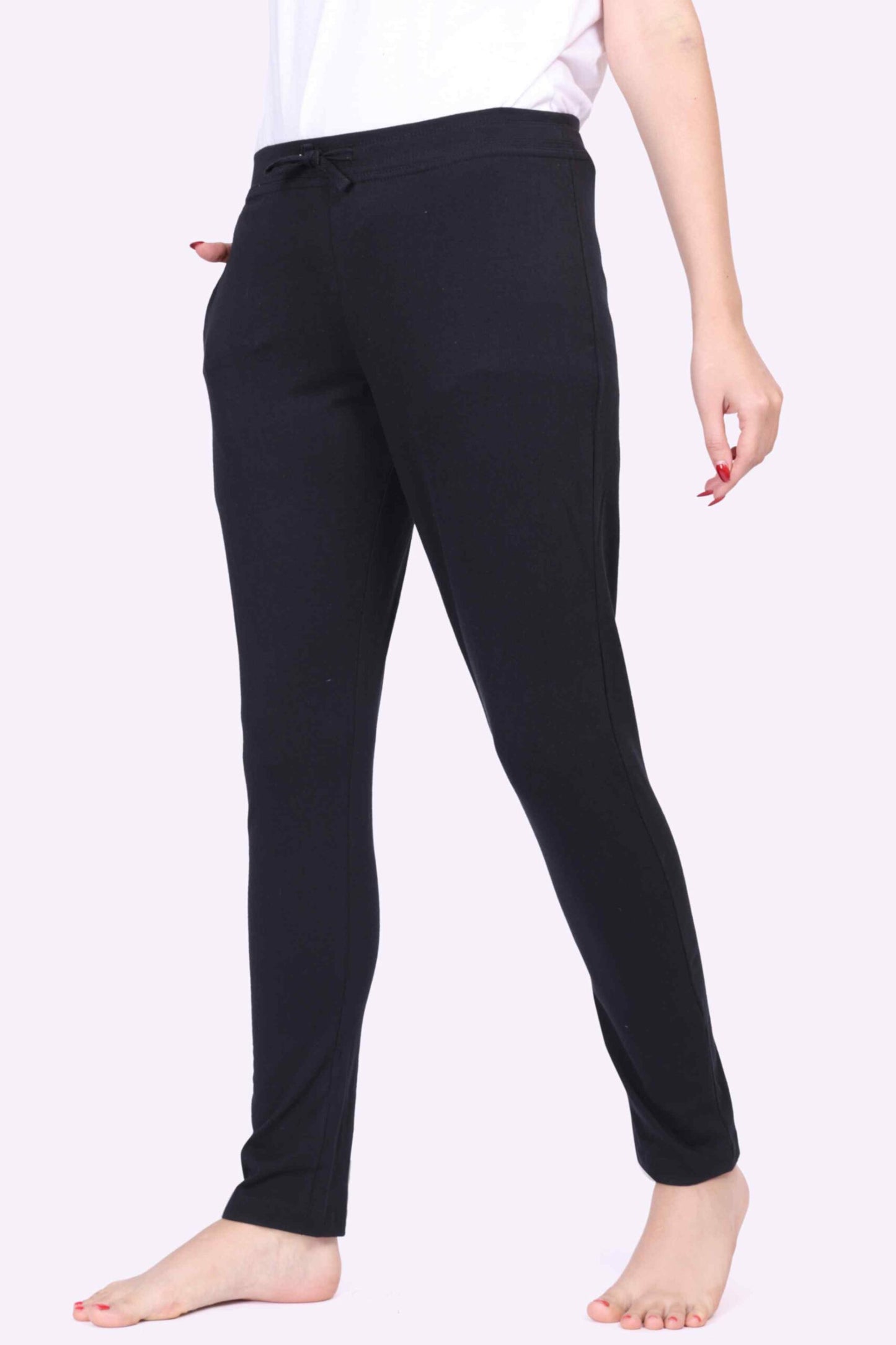 Women Stylish Black Color Yoga - Jogger Track Pants