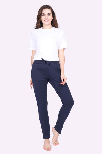 Women Navy FlexFit Yoga - Jogger Track Pants