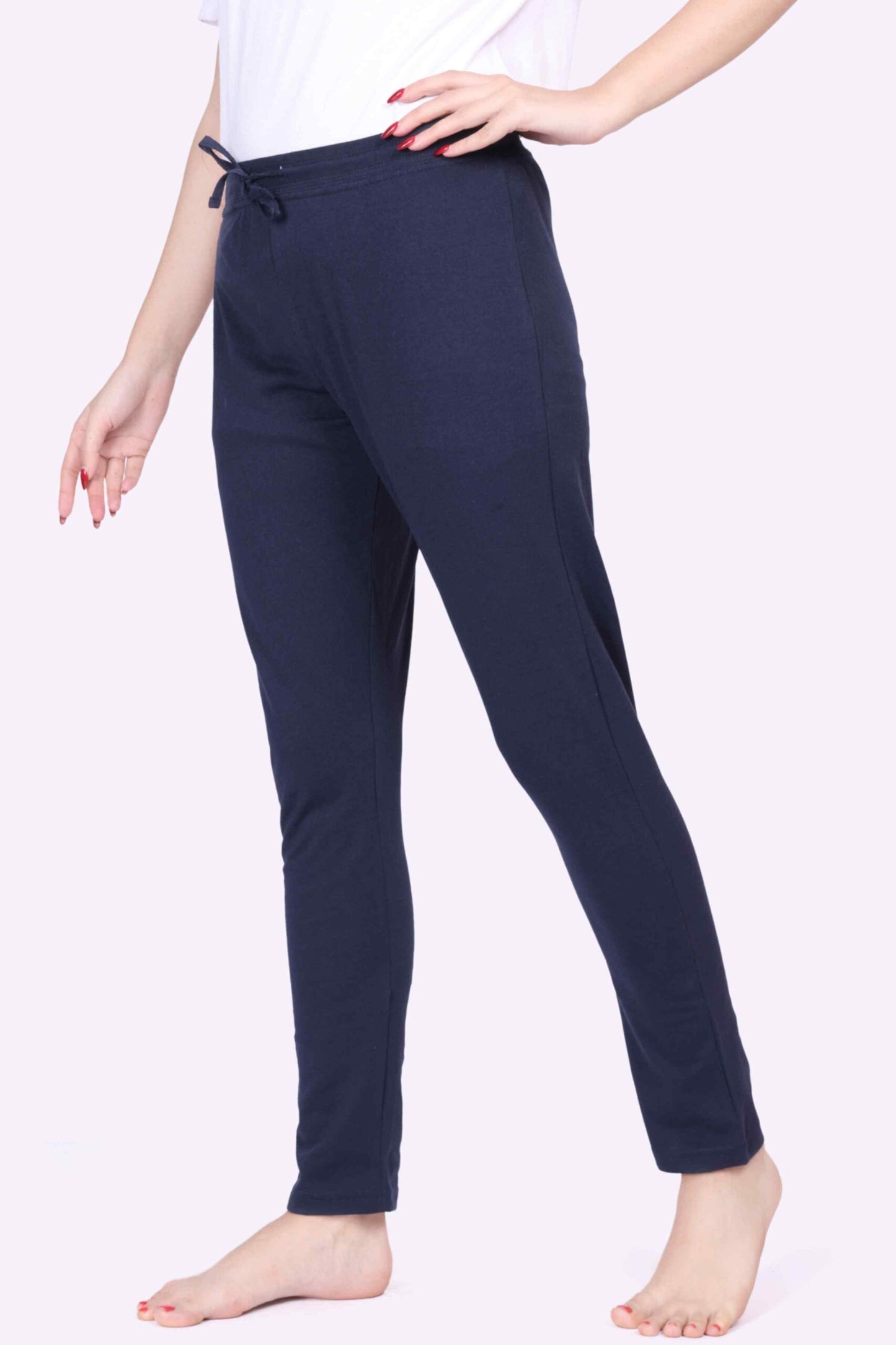 Women Navy FlexFit Yoga - Jogger Track Pants